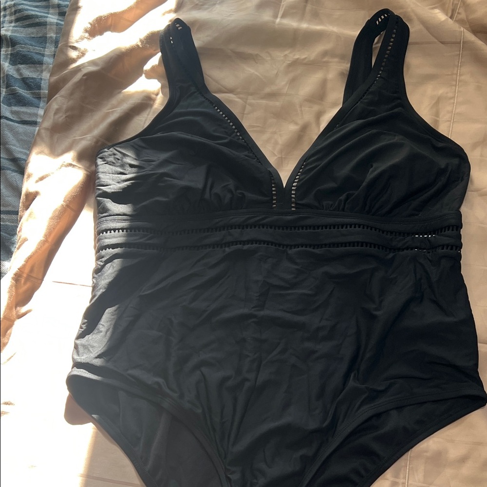 Chic Black Women's One-Piece Swimsuit